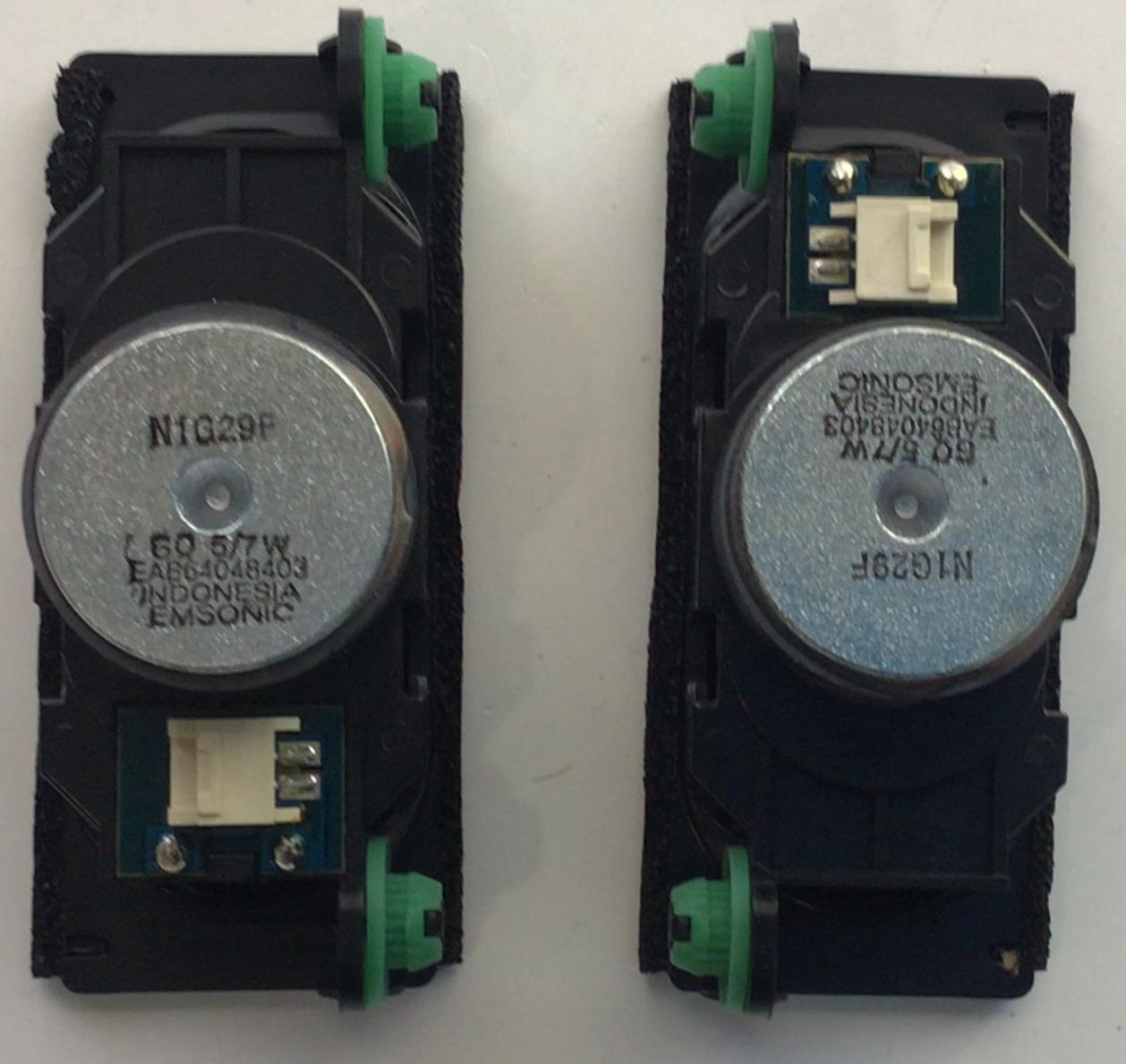 KIT DE BOCINAS (2PZS) LG / NUMERO DE PARTE EAB64048403 / N1G29F / 6Ω  5/7W  / MODELO 27LP600BPU - Imagen 3